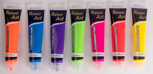 Neon Night Paint  -  12 x 7 colours 75mL Tube